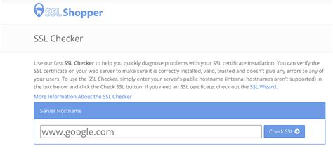 ssl checker shopper.